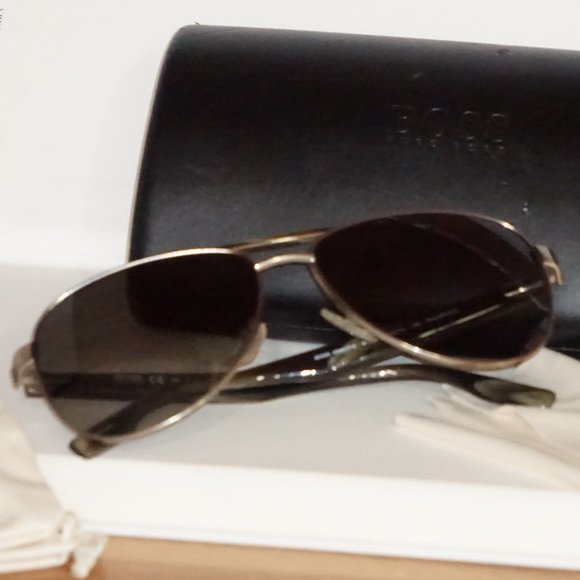 New Boss by HUGO BOSS Aviator Polarize unisex Sunglasses - Picture 4 of 8